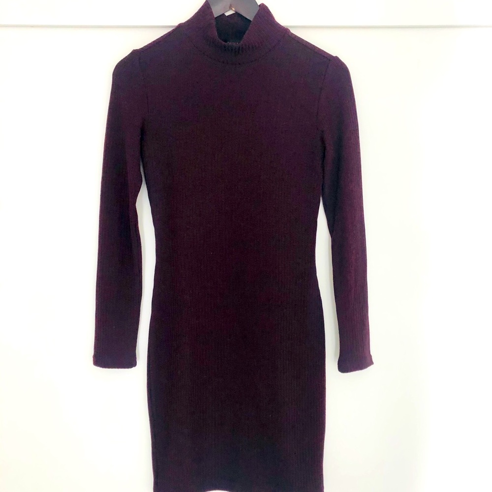 Mock neck dress